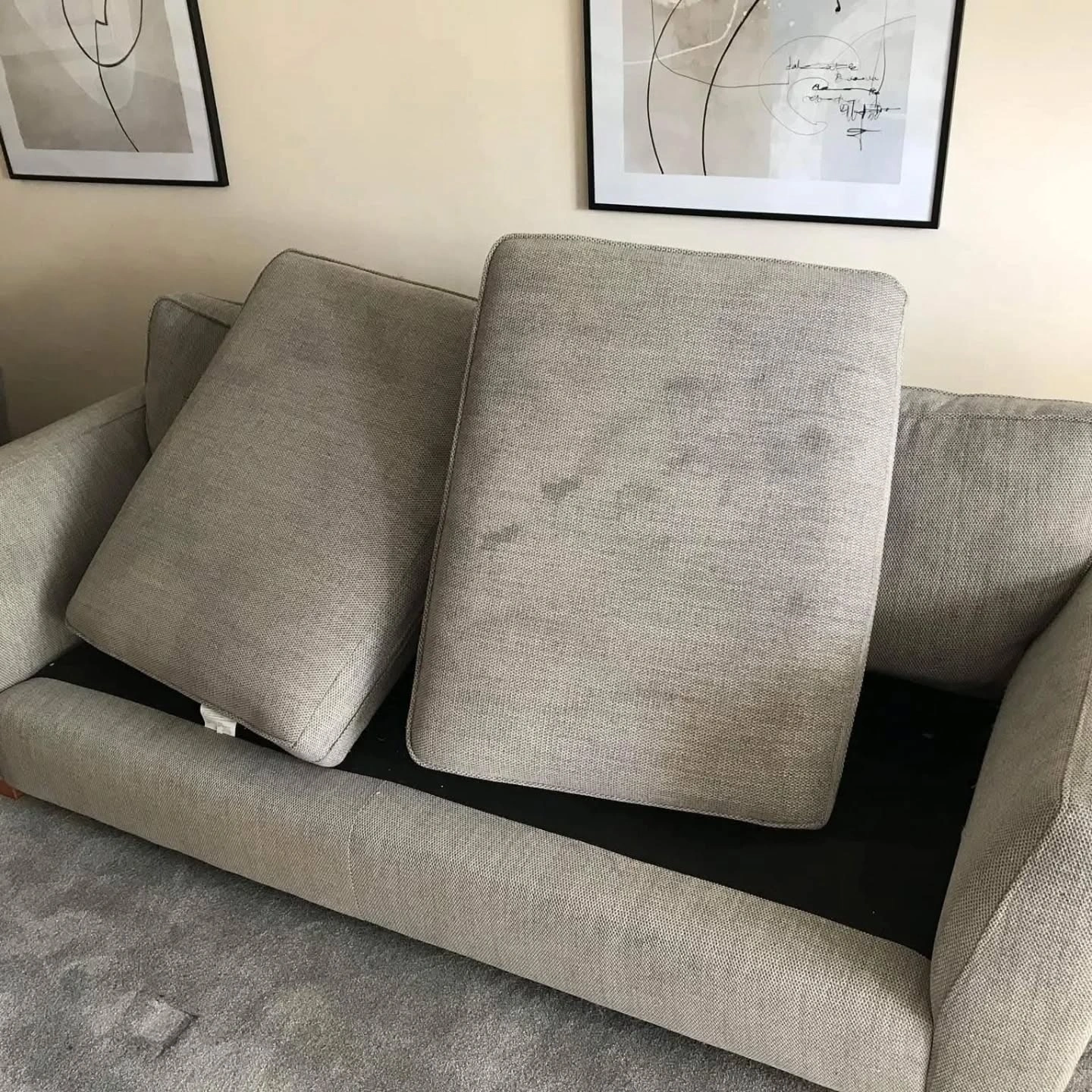 sofa upholstery cleaners essex before